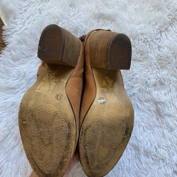 Steve Madden Tolteca Southwest Aztec boho leather Boots size 7.5 - Picture 7 of 11